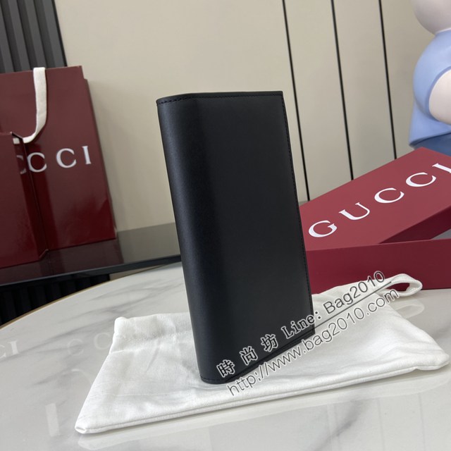 Gucci專櫃古馳最新款Emblem系列對折長夾錢包 jh2597型號：818955